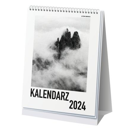 Kalendarz biurkowy TOP 2000 2024 tygodniowy pionowy czarny