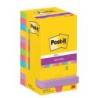 Bloczek samoprzylepny POST-IT Super sticky, 76x76mm, 12x90 kart., mix kolorów