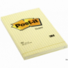 Post-It 3M Bloczek żółty 102x152mm 100 sztuk kratka
