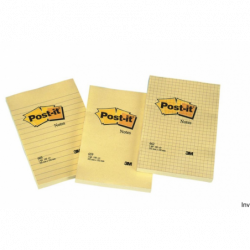 Post-It 3M Bloczek żółty 102x152mm 100 sztuk kratka