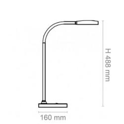 Lampka na biurko CEP CLED-0290, Flex, biały