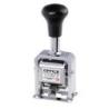 Numerator automatyczny OFFICE PRODUCTS, 6 cyfr, wys. liczb 4,5mm, srebrny