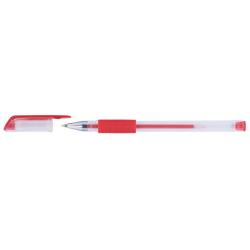 PAKIET Długopis żelowy OFFICE PRODUCTS, gumowy uchwyt, 0,5mm, czerwony