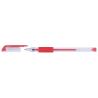 PAKIET Długopis żelowy OFFICE PRODUCTS, gumowy uchwyt, 0,5mm, czerwony