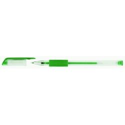 PAKIET Długopis żelowy OFFICE PRODUCTS, gumowy uchwyt, 0,5mm, zielony