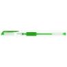 PAKIET Długopis żelowy OFFICE PRODUCTS, gumowy uchwyt, 0,5mm, zielony