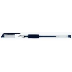 PAKIET Długopis żelowy OFFICE PRODUCTS, gumowy uchwyt, 0,5mm, czarny