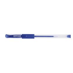 Długopis żelowy OFFICE PRODUCTS, gumowy uchwyt, 0,5mm, niebieski, 50 szt. - 1