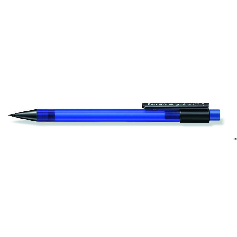 Ołówek automatyczny Staedtler S 777, 0.7 mm, niebieska obudowa, grafit B, 10 sztuk w opakowaniu