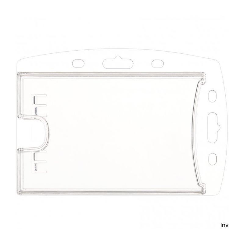 Holder 2K clear Argo na dwie karty, przezroczysty, z możliwością zawieszenia, wymiary 90x55 mm