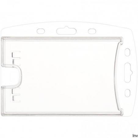 Holder 2K clear Argo na dwie karty, przezroczysty, z możliwością zawieszenia, wymiary 90x55 mm