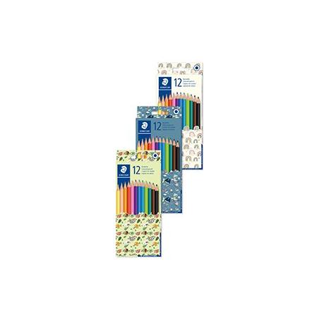 Kredki sześciokątne Pattern Mix 12 kolorów Staedtler S 175 PMC12