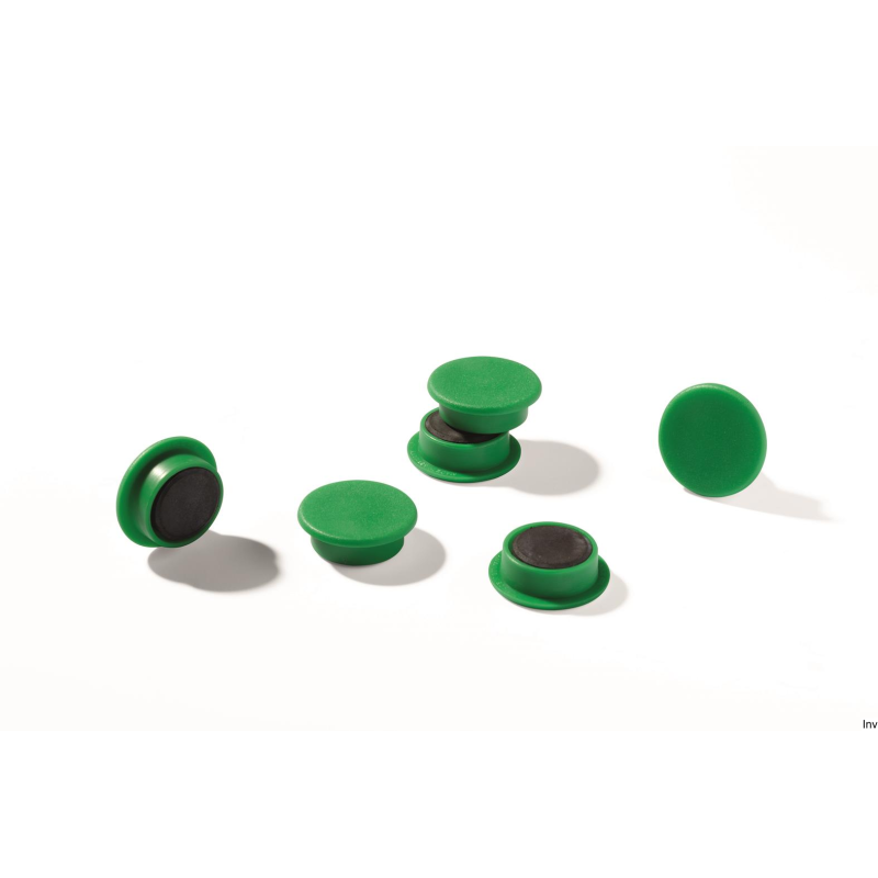 Magnesy magnetyczne Durable 21 mm Zielony 470205 z kolorowymi osłonami do tablic