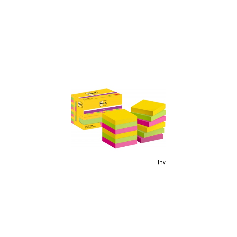 Post-It 3M paleta Carnival 12 bloczków 90 karteczek samoprzylepnych