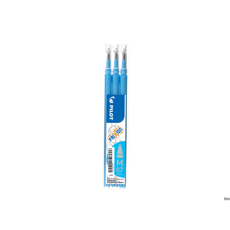 Wkład FRIXION jasno niebieski 3 sztuki PIRBLS-FR7-LB-S3 Pilot