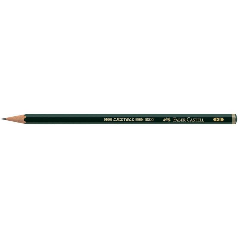 Ołówek grafitowy Faber-Castell Castell 9000 HB zielony 1 sztuka