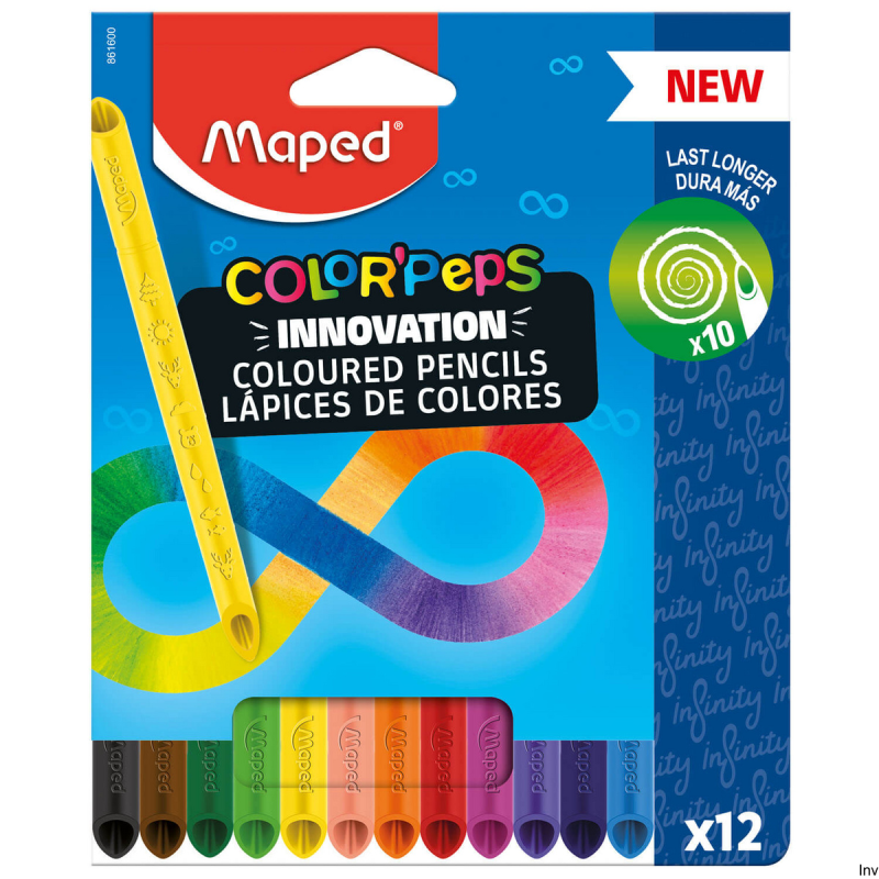 Maped Kredki z grafitu Infinity 12 sztuk w kartonowym etui