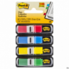 Zakładki indeksujące Post-It 12x43 mm 4x35 sztuk, przezroczyste, różne kolory, 3M
