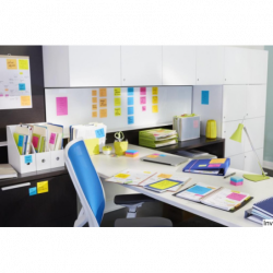 Zakładki indeksujące Post-It 12x43 mm 4x35 sztuk, przezroczyste, różne kolory, 3M
