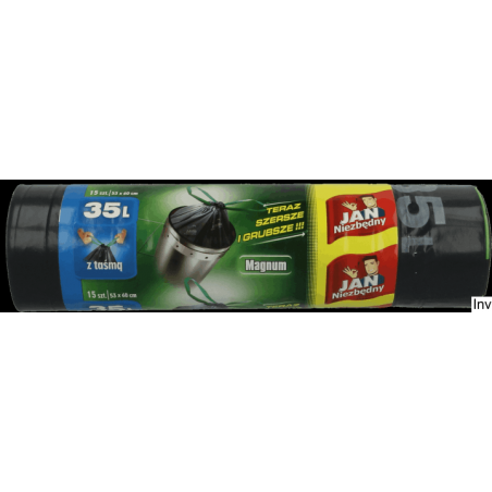 JAN NIEZBĘDNY Worki LD Magnum Flex&St taśma 35l 15 szt. 04324 - 1
