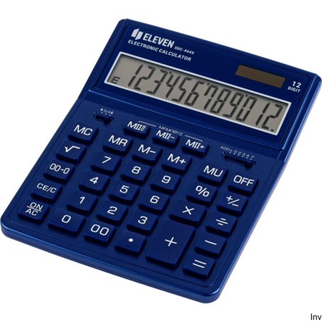 Eleven kalkulator biurowy SDC444XRNVE SDC444XRNVEE z wyświetlaczem LCD i ergonomicznymi klawiszami