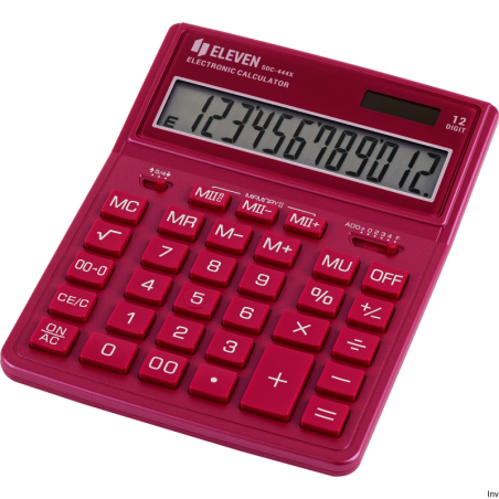 Kalkulator biurowy Eleven SDC444XRPKE z wyświetlaczem LCD i ergonomicznym układem klawiszy