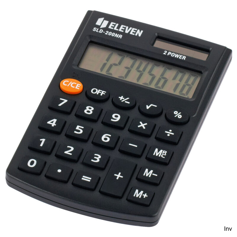 Kalkulator kieszonkowy Eleven SLD200NR SLD200NRE z wyświetlaczem LCD