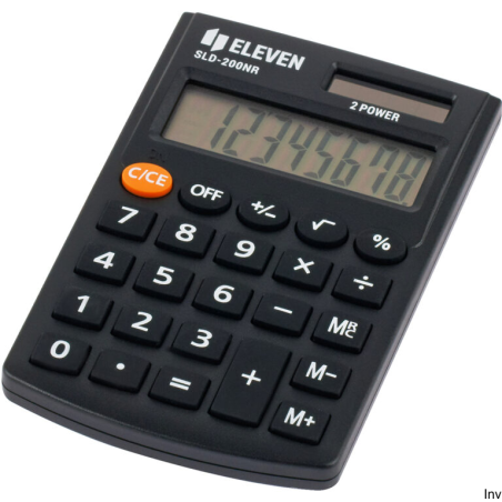 Kalkulator kieszonkowy Eleven SLD200NR SLD200NRE z wyświetlaczem LCD