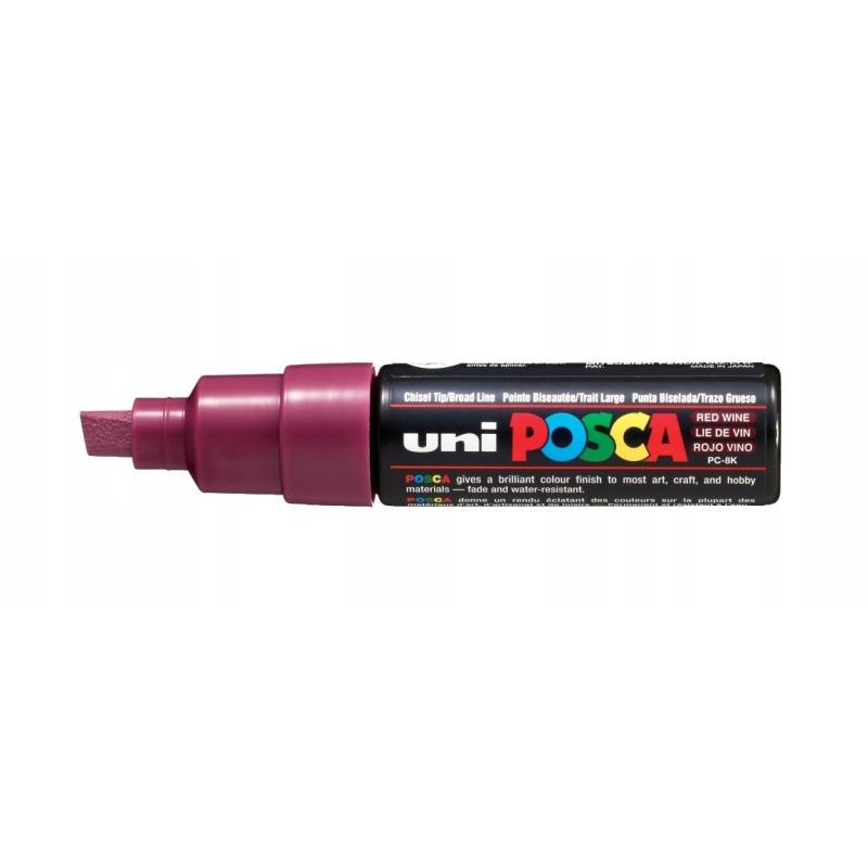 Marker pigmentowy ciemno-czerwony POSCA PC-8K UNPC8K/6CCE