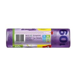 Worki na śmieci JAN NIEZBĘDNY, magnum flex, z taśmą, 60l, 8szt., lawendowe