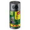 Worki na śmieci JAN NIEZBĘDNY, magnum flex, z taśmą, 60l, 20szt., szare