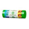 Worki na śmieci JAN NIEZBĘDNY, do segregacji, easy pack, 35l, 20szt., zielone