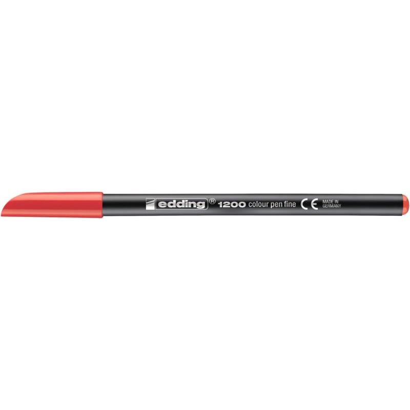 PAKIET Pisak z cienką końcówką e-1200 EDDING, 1mm, czerwony