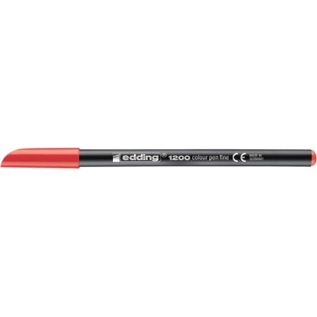PAKIET Pisak z cienką końcówką e-1200 EDDING, 1mm, czerwony