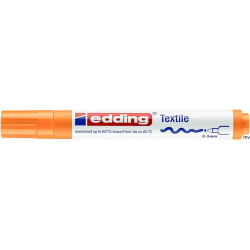 Edding Marker do tkanin pomarańczowy fluorescencyjny 3 mm okrągła końcówka 4500/066/PF