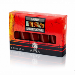 Farba akrylowa Astra 60ml siena palona