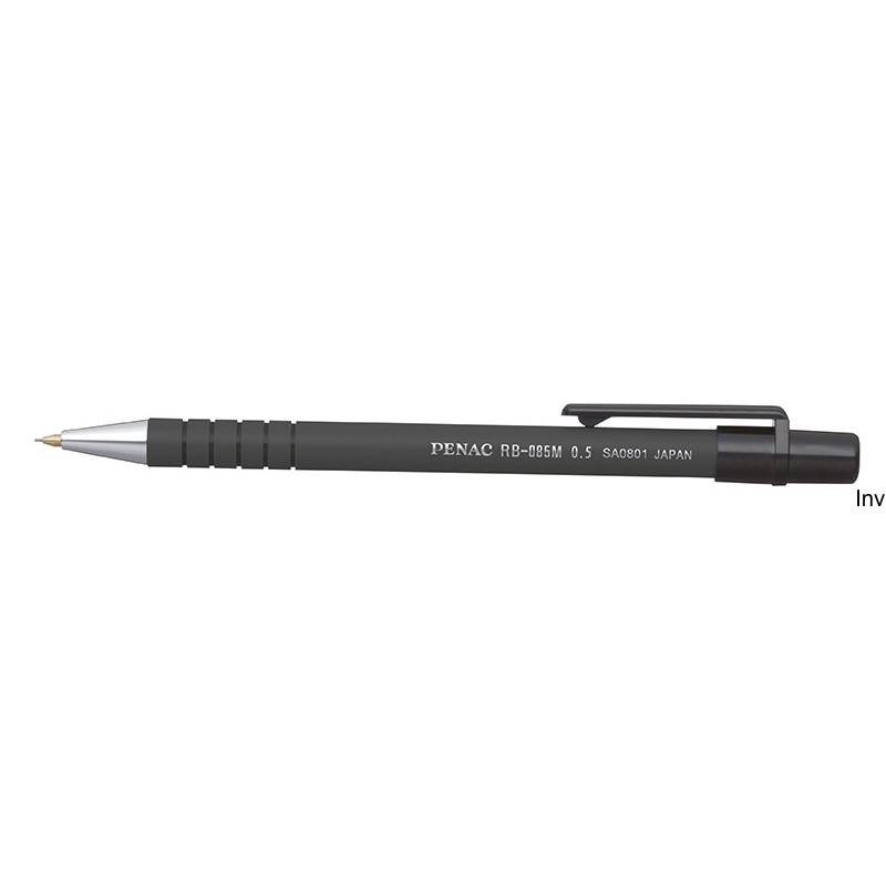 Ołówek automatyczny Penac RB-085M 0,5 mm czarny z gumowaną obudową i systemem amortyzującym