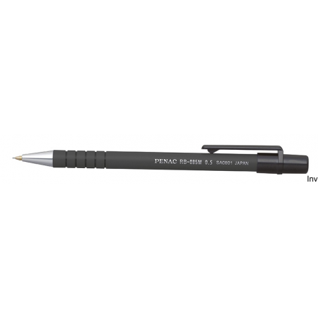 Ołówek automatyczny Penac RB-085M 0,5 mm czarny z gumowaną obudową i systemem amortyzującym