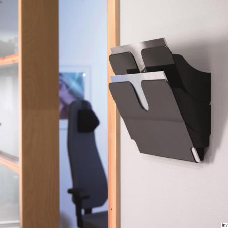 Durable Flexiplus zestaw 2 pojemników na dokumenty A4 poziome czarne