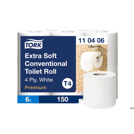 Papier toaletowy Tork PREMIUM biały 19m celuloza 6 rolek ekstra soft