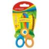 Nożyczki szkolne KEYROAD, 5", Kiddy-cut, plastikowe, blister, mix kolorów