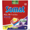 SOMAT Tabletki do zmywarki 44 sztuki All in one Extra Lemon