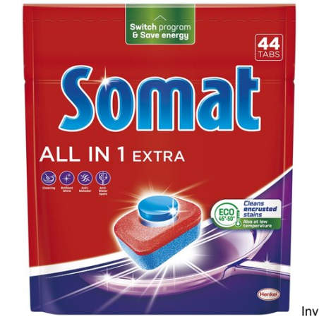 SOMAT Tabletki do zmywarki 44 sztuki All in one Extra