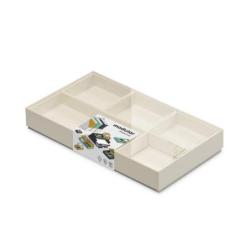 Zestaw pojemników MOXOM Modular Tray, 250x170x35mm, 5 szt., biały