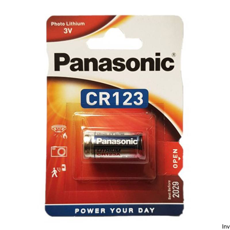 Bateria litowa 3V CR123A Panasonic - długi okres trwałości do 10 lat, niezawodna w temperaturach od -20°C do +60°C