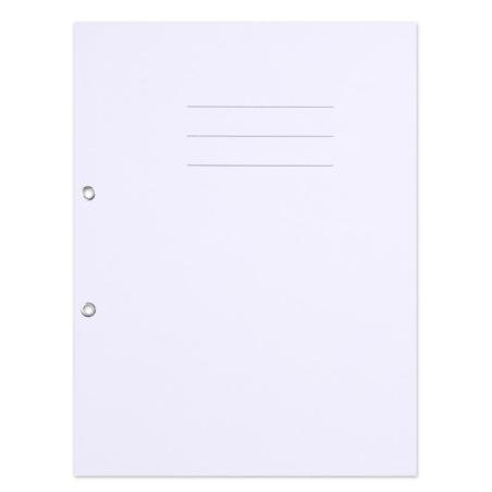 PAKIET Skoroszyt OFFICE PRODUCTS Budget, karton, oczkowy, nadruk, 1/1, A4, 250gsm, biały