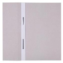 PAKIET Skoroszyt OFFICE PRODUCTS Budget, karton, oczkowy, nadruk, 1/2, A4, 250gsm, biały