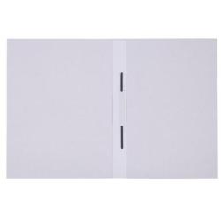 PAKIET Skoroszyt OFFICE PRODUCTS Budget Pro, karton, z listwą, biały wewn., A4, 250gsm, biały