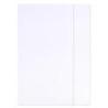 PAKIET Teczka z gumką OFFICE PRODUCTS Premium, karton, A4, 350gsm, 3-skrz., biała