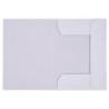 PAKIET Teczka z gumką OFFICE PRODUCTS Budget Pro, karton, biała wewn., A4, 250gsm, 3-skrz., biała